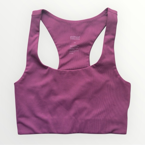 girlfriend collective Other - Girlfriend Collective Womens Plum Paloma Racerback Long Line Sports Bra Size XS